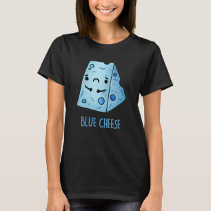 Camiseta Azul Queijo Engraçado Triste Arma Escuro BG