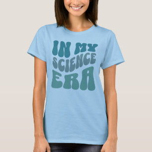 Camiseta Azul Retroativo Na Minha Época Da Ciência, Mulher 