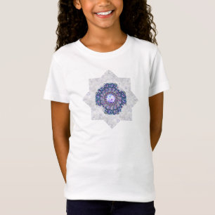 Camiseta Azul-rocha e floco de neve