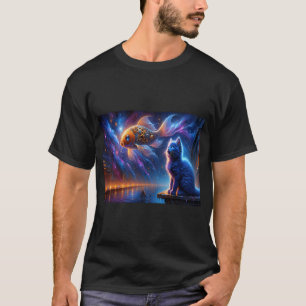 Camiseta Azul Russo e Peixe Mecânico