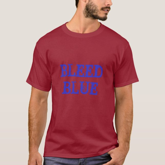CAMISETA AZUL SANGRADO (Frente)