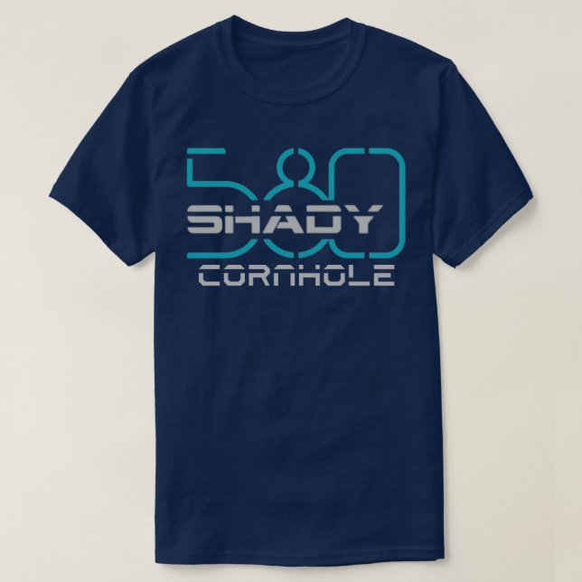 Camiseta Azul Shady 580 (Frente do Design)