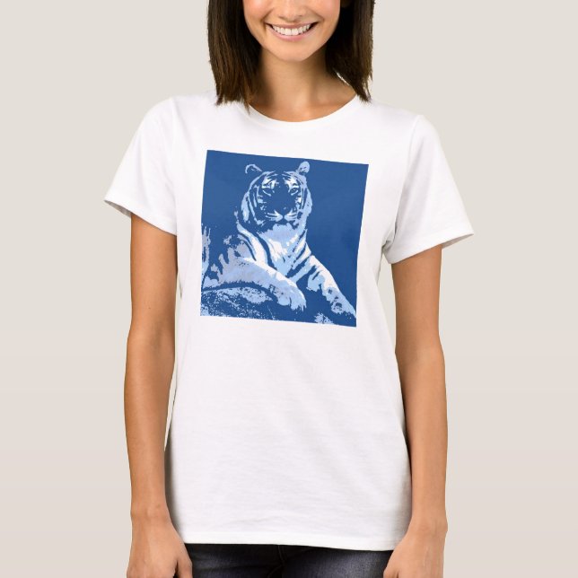 Camiseta Azul-Tigre (Frente)