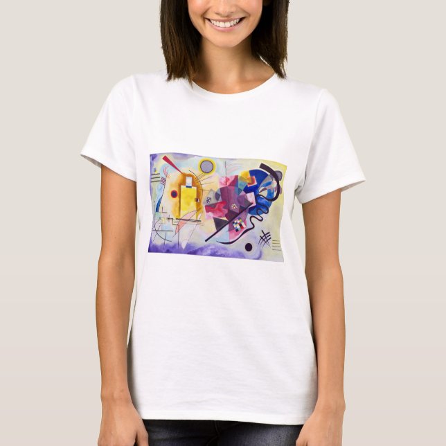 Camiseta Azul Vermelho Amarelo, Wassily Kandinsky (Frente)