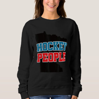 Camiseta Azul Vermelho Pessoas de Hóquei em Minnesota