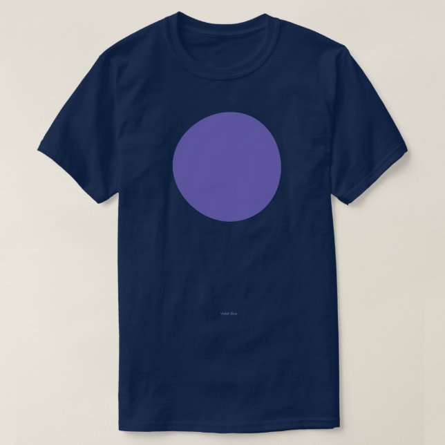 Camiseta Azul violeta circular Crayola (Frente do Design)