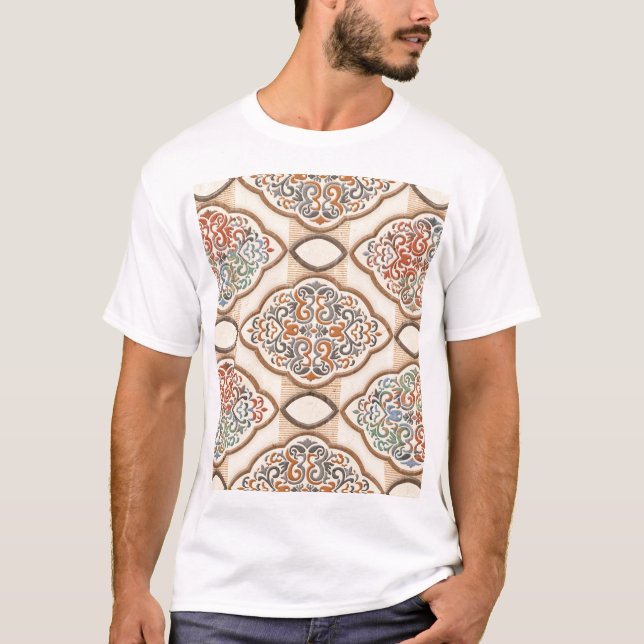 Camiseta Azulejo cerâmico: Decor de Parede Artístico (Frente)