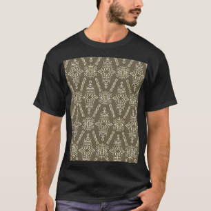 Camiseta Azulejo De Boho Desenhado À Mão Étnica