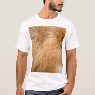 Camiseta Azulejo de Peles com Peles Vermelha