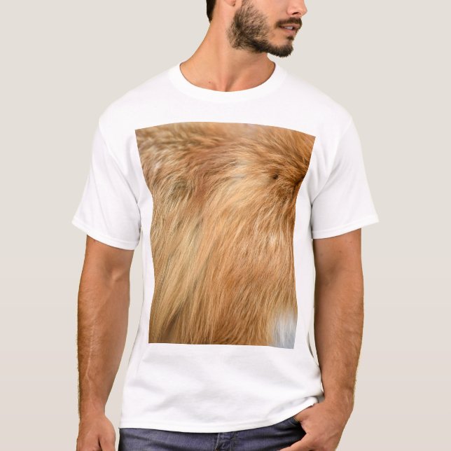 Camiseta Azulejo de Peles com Peles Vermelha (Frente)