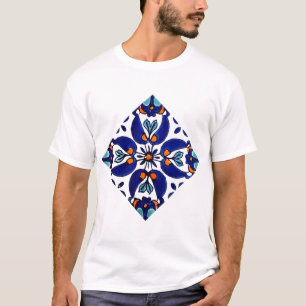 Camiseta Azulejo mexicano Talavera Terracotta nº 1