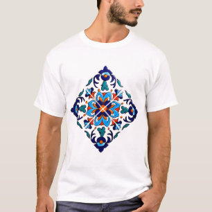 Camiseta Azulejo mexicano Talavera Terracotta nº 9