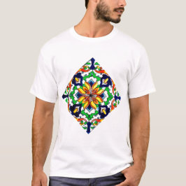 Camiseta Azulejo mexicano Talavera Terracotta n.o 6