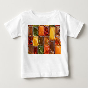 Camiseta Azulejo Mosaico de Vidro Outono Quente - Âmbar Bri