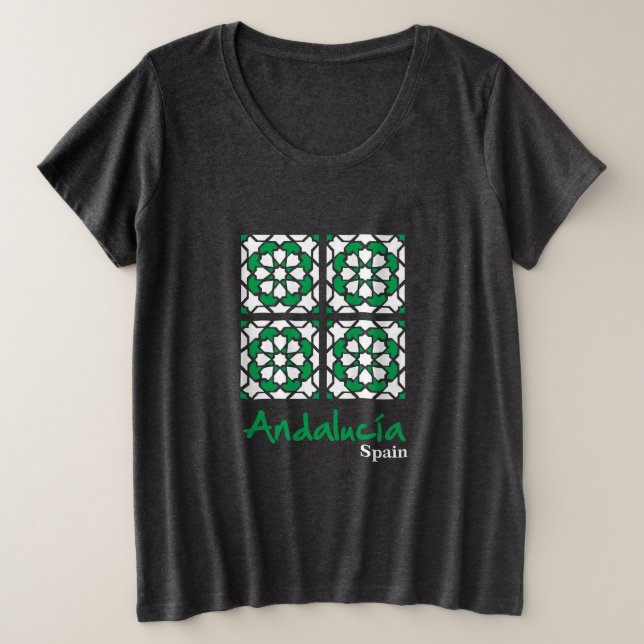 Camiseta Azulejos Andaluzes 2 (Frente do Design)