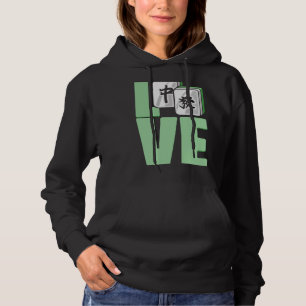 Camiseta Azulejos de jogos de amor chineses Mahjong para jo