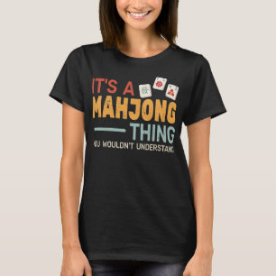 Camiseta azulejos de jogos mulheres mah-jongg mães mahjong
