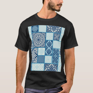 Camiseta Azulejos de patch, plano de fundo perfeito.