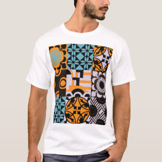 Camiseta Azulejos de vindima: detalhes decorativos complexo