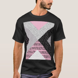 Camiseta Azulejos, desenho à mão livre.