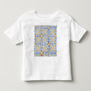 Camiseta Azulejos Espanhóis - Azulejo Azul, Amarelo e Bran