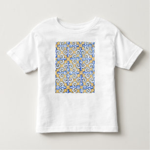 Camiseta Azulejos Espanhóis - Azulejo Azul, Amarelo e Branc
