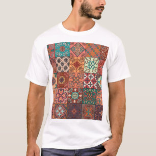 Camiseta Azulejos Portugueses: Estilo Talavera Azulejo.