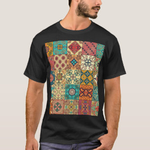 Camiseta Azulejos Portugueses: padrão uniforme do estilo Az
