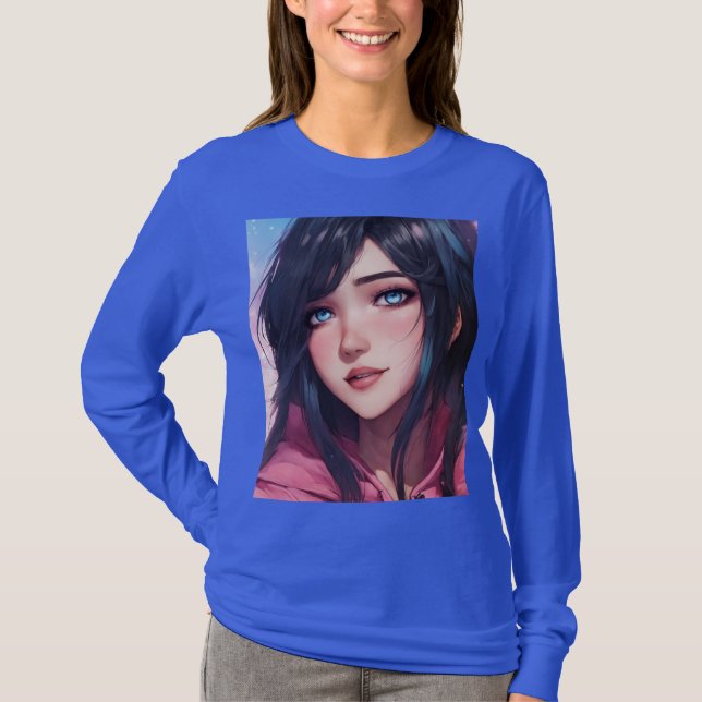 Camiseta "Azure Elegance: Camisa-T de Capa Azure" (Frente)