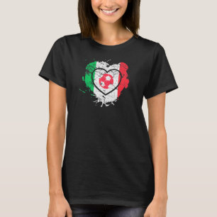 Camiseta Azzurri I Love Soccer E Italia Nazionale Italiano