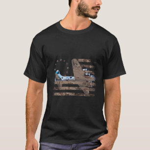 Camiseta B17 Aeronave De Avião De Bombardeiro Pesado Ww2 Us