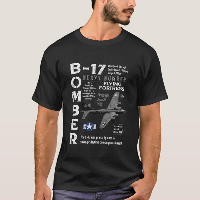 Camiseta B17 Fortaleza Voadora (Frente)