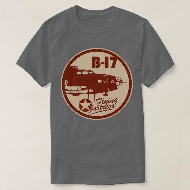 Camiseta B17 Fortaleza Voadora  (Frente do Design)