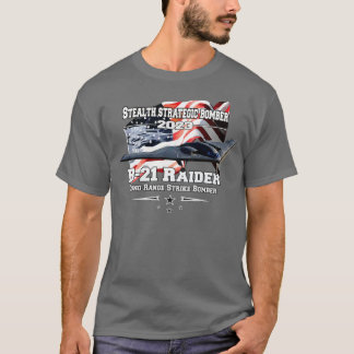 Camiseta B21 Bombardeiro estratégico Raider Stealth
