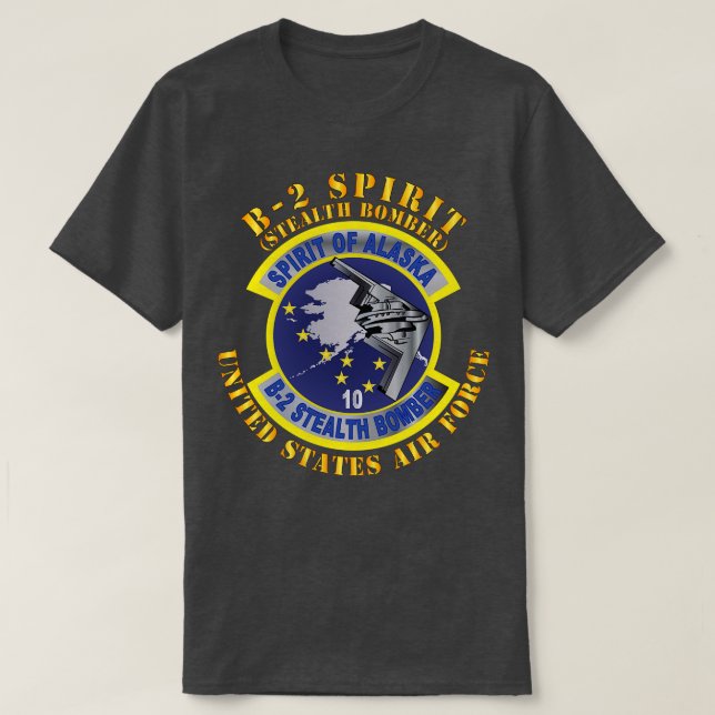 Camiseta b2 espírito bombardeiro alaska (Frente do Design)