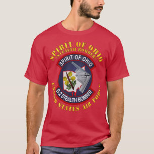 Camiseta B2 Espírito do Bombardeiro Furtivo de Ohio