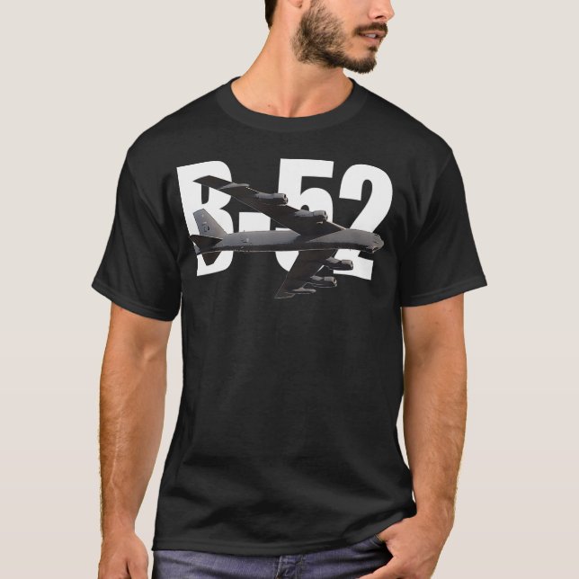 Camiseta B52 Camisa-T da Stratofortress Bomber Plane AIRCRA (Frente)