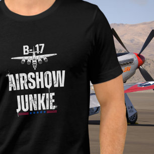 Camiseta B-17 Avião Antigo Show de Aviação Adicto Aviação W