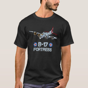 Camiseta B 17 Bombardeiro da Fortaleza Voadora