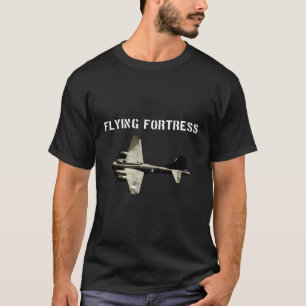 Camiseta B-17 Fortaleza Voadora Camisa-T Avião-Bomba Ww2