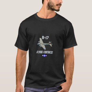 Camiseta B-17 Fortaleza Voadora Guerra Mundial 2 Exército A