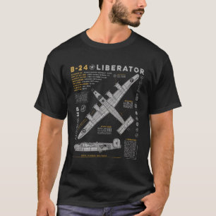 Camiseta B-24 Bombista da Aeronave Consolidada Liberator B2