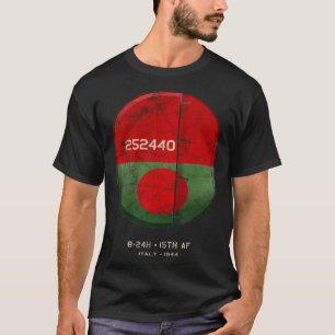 Camiseta B 24 Libertador II Guerra Mundial Itália