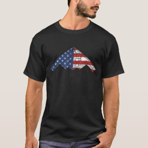 Camiseta B-2 Bombardeiros furtivos e aeronaves estáticas am