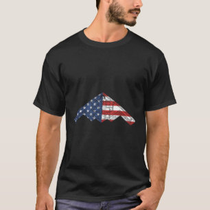 Camiseta B-2 Bombardeiros furtivos e aeronaves estáticas am