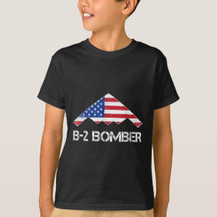 Camiseta B-2 Espírito Herdeiro Bandeira Bomba Herdeira Aviã