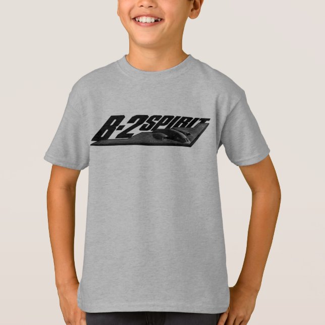 Camiseta B-2 O Conforto Sensível Das Mãos Básicas Das Crian (Frente)