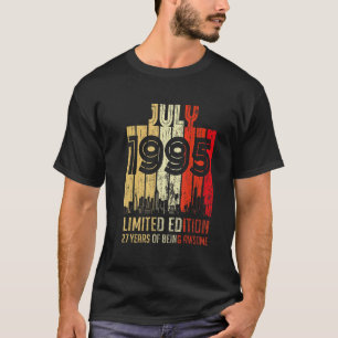 Camiseta {B] Aniversário Vintage Julho De 1995 Legenda Epic