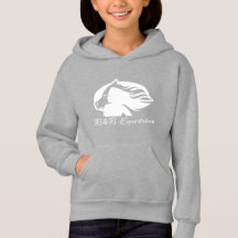 B&B Equestre - Kids Hoodie - Logotipo Branco