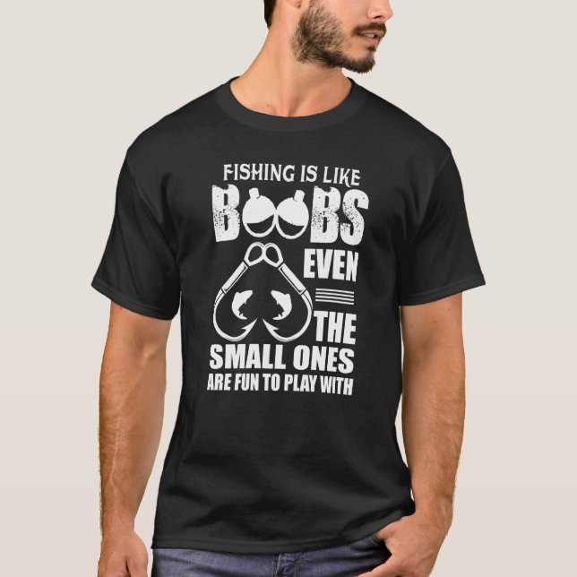 Camiseta B Bs De Pesca Mesmo Os Pequenos São Divertidos De  (Frente)